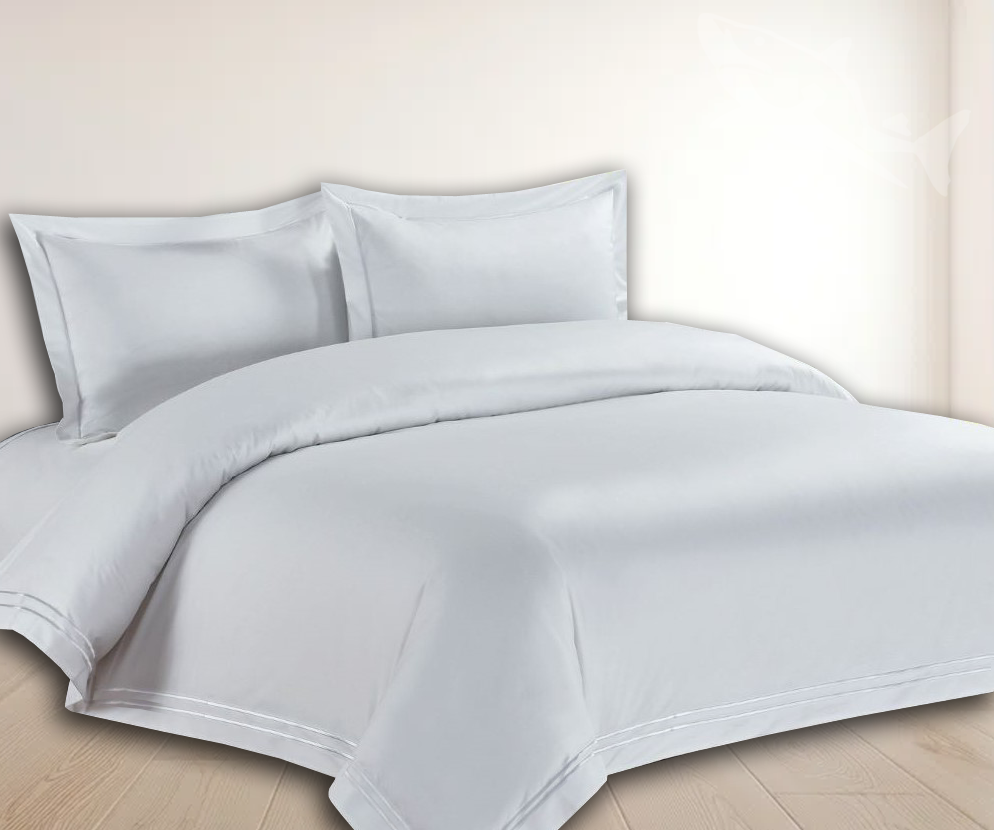 Luxury Oxford Satin Stitch Egyptian Cotton Duvet Cover Set